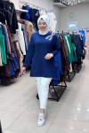 OYSHO LALE TUNİK Lacivert