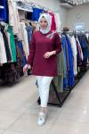 OYSHO LALE TUNİK Bordo