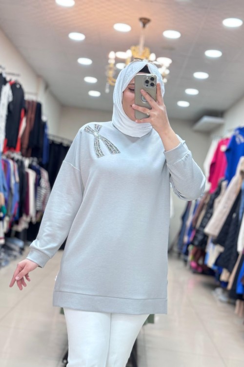 OYSHO LALE TUNİK Gri