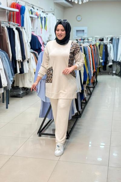 OYSHO LEOPAR TAKIM Bej