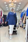 OYSHO TAŞLI TUNİK  Mavi