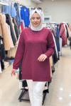 OYSHO TAŞLI TUNİK  Bordo