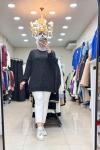 OYSHO TAŞLI TUNİK  Siyah