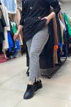 Paçası Taşlı  Pantalon Füme   Füme