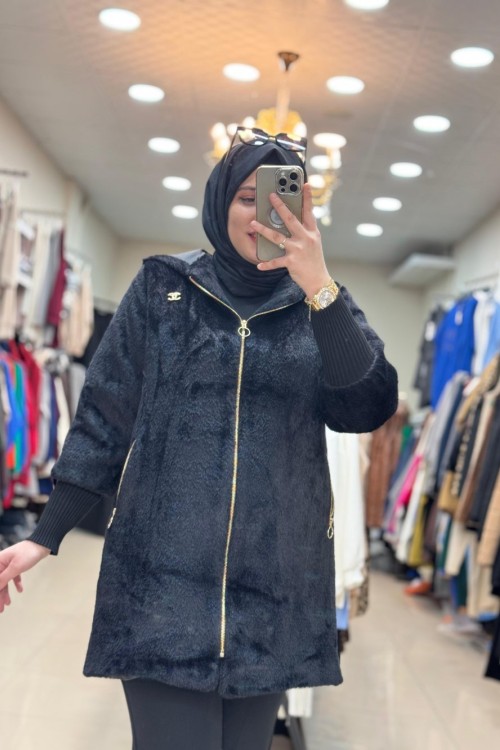 PREMİUM ANGORA KÜRK  Siyah