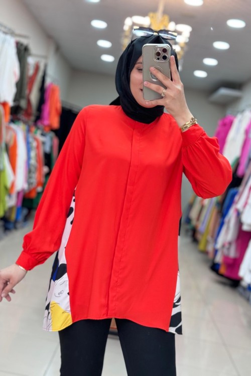 PRENSES TUNİK  Kırmızı