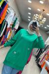 Puane Taşlı Sweatshırt Benetton  Benetton Yeşil