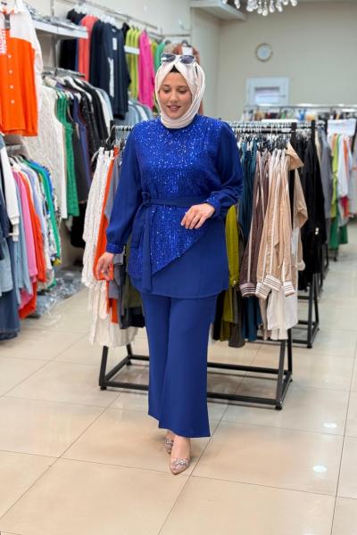 Rüya Takım Saks Mavisi