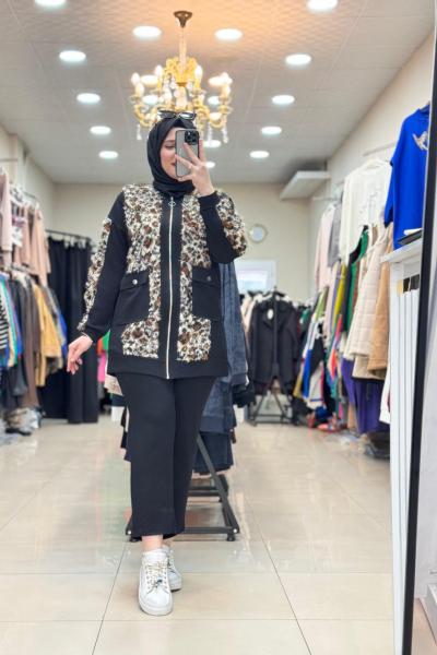 SAKALLI LEOPAR TAKIM Siyah