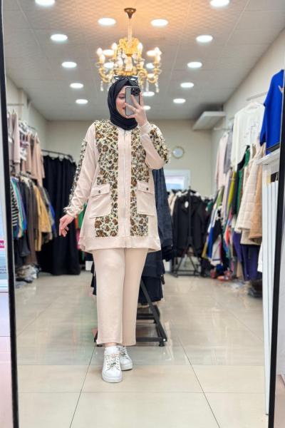 SAKALLI LEOPAR TAKIM Taş Rengi