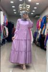 SATEN ELBİSE  Lila