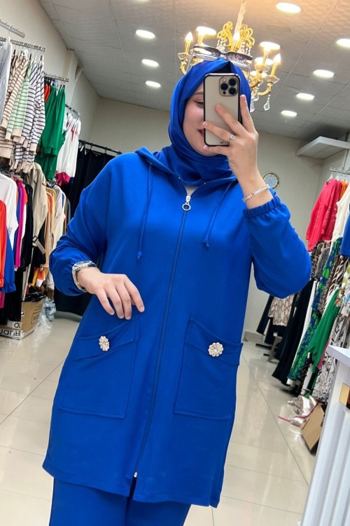 Seyone Takım Saks Mavisi