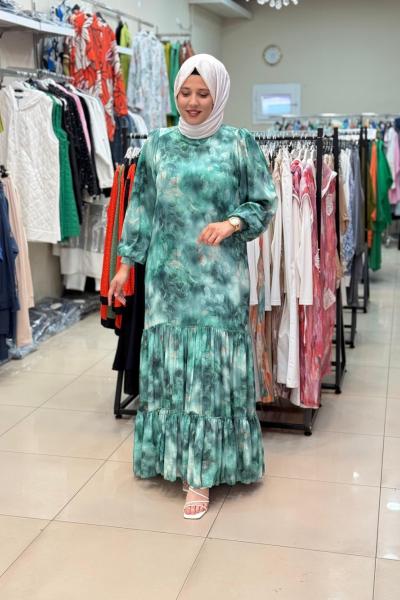 ŞİFON SULTAN ELBİSE Yeşil