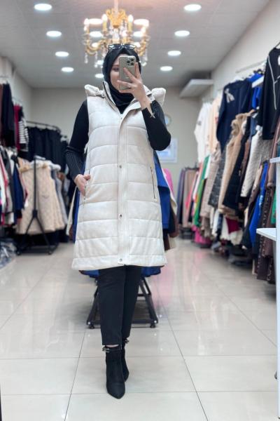 SÜET YELEK  Taş Rengi