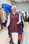 TAŞLI KAPİTONE YELEK Bordo