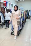 TEK CEBİ LEOPAR BASKILI TAKIM Bej