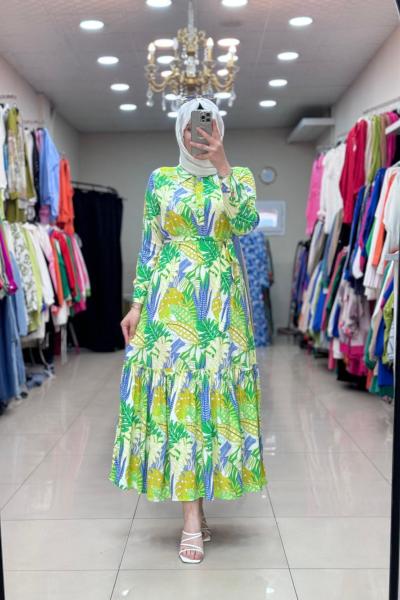 YAĞMUR ELBİSE Sarı