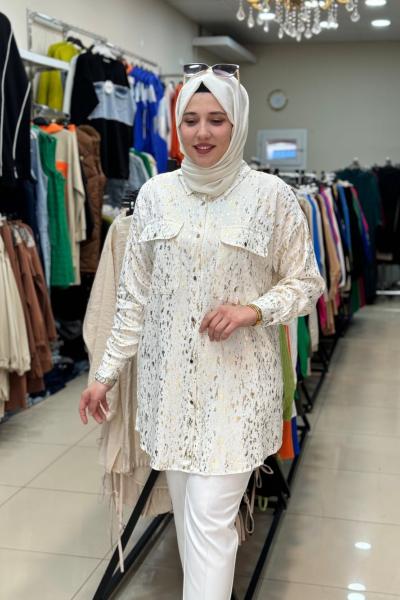 Yaldızlı Gömlek Gold Gold