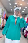 1070 Sare Tunik Yeşil