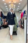 1545 PARILTILI BLAZER CEKET   Siyah