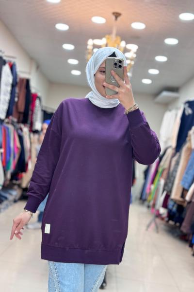 30644 BASIC TUNİK  Mor