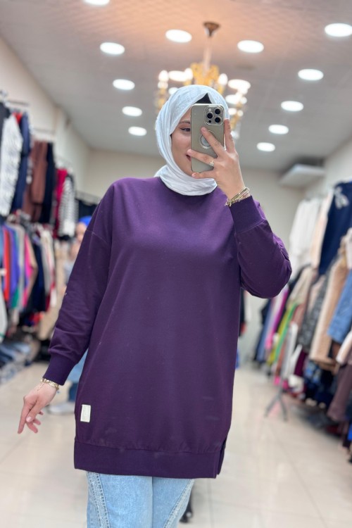 30644 BASIC TUNİK  Mor