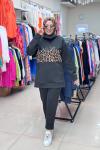 9684 SCUBA LEOPAR DESENLİ TAKIM  Siyah