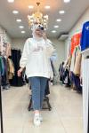 AKAY TAŞ İŞLEMELİ KOT PANTOLON   Lacivert