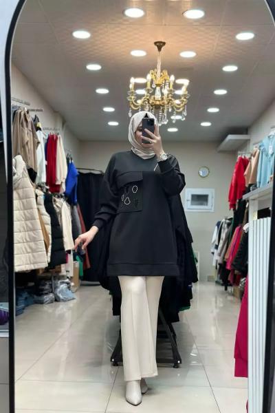 İspanyol Paça Pantalon Taş Rengi