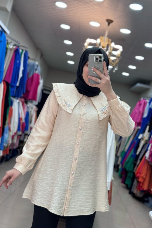 Önlük Yaka Taş Rengi