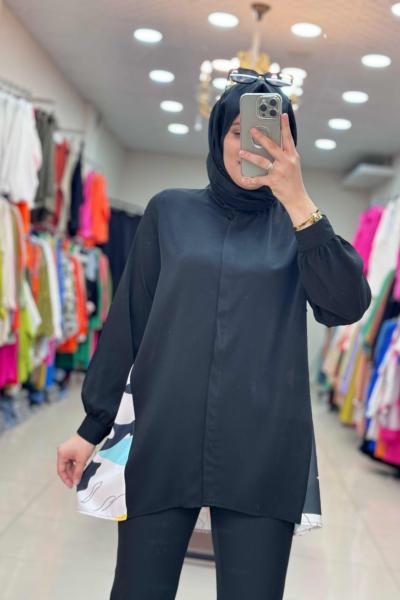 PRENSES TUNİK  Siyah