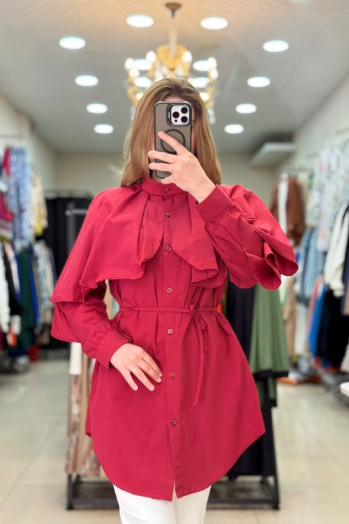 SAHRA GÖMLEK  Bordo