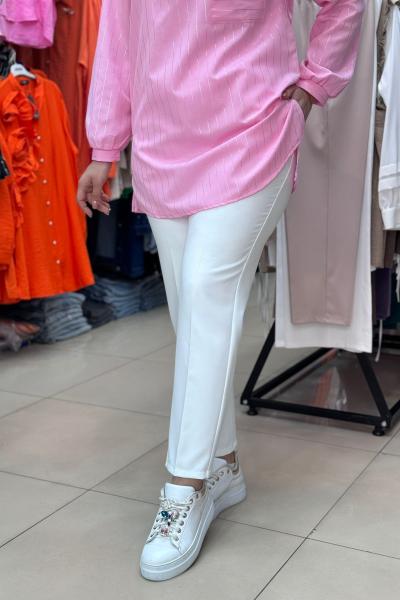 Modiva Kumaş Pantolon Beyaz